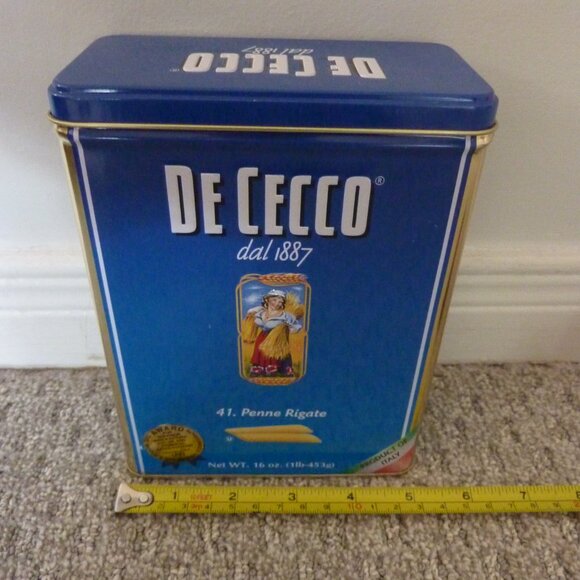 DE CECCO dal 1887, 41. Penne Rigate pasta, collector's tin (empty) - Picture 3 of 10